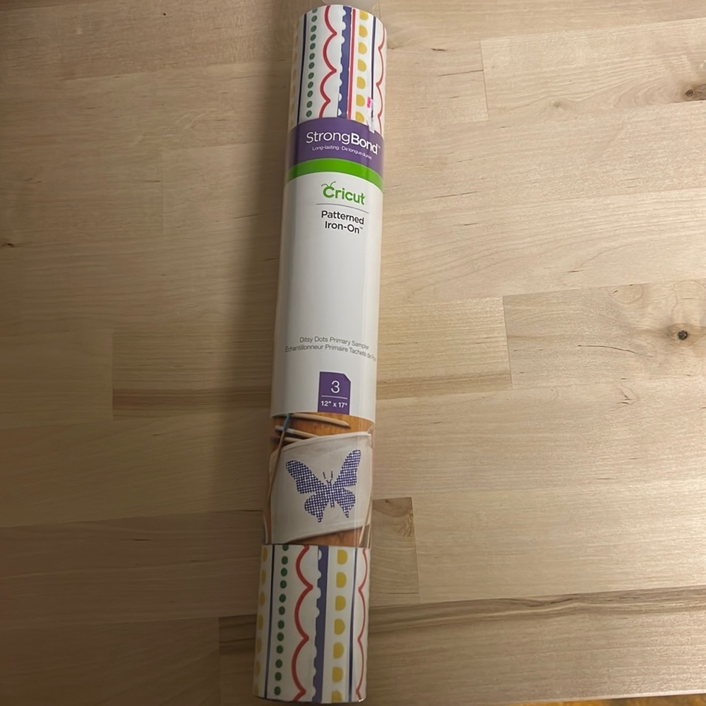 Cricut patterned iron on roll